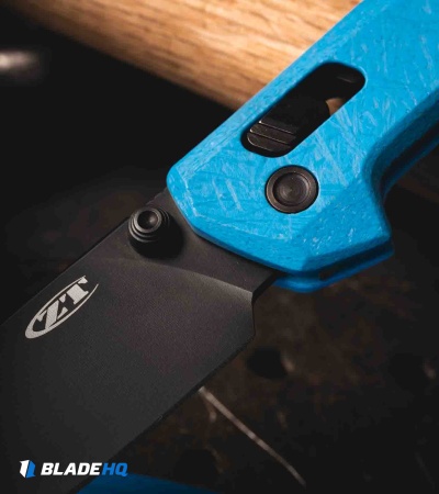Zero Tolerance 0117 DuraLock Knife Blue Glass Fiber (3.3" Black MagnaCut)